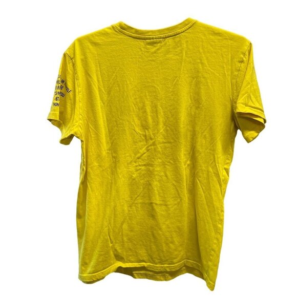 Switch Remarkable "Life Is Good" Graphic Tee Small Yellow 100% Cotton - Picture 7 of 7